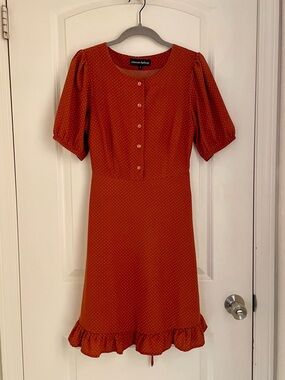 Princess Highway | Orange Polka Dot Dress | XS/S or AU 6